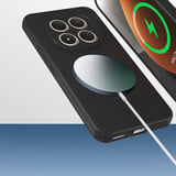 Redmi Note 15 Pro Plus Kılıf M-safe Şarj Özellikli Standlı MKST Samara Kapak - Lacivert