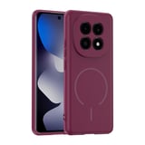 Redmi Note 15 4G Kılıf M-safe Şarj Özellikli MKST Meta Kapak - Mürdüm