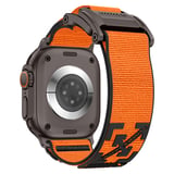 Watch 7 45mm MKST KRD-154 Naylon Kumaş Hasır Örgülü Kordon - Siyah-Turuncu