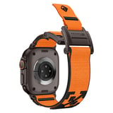 Watch 7 45mm MKST KRD-154 Naylon Kumaş Hasır Örgülü Kordon - Siyah-Turuncu