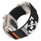 Watch 44mm MKST KRD-154 Naylon Kumaş Hasır Örgülü Kordon - Gri-Siyah