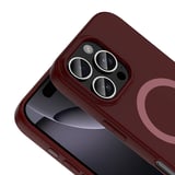 iPhone 16 Pro Kılıf MagSafe Şarj Özellikli Soft Mat Tasarım Aris Silikon Kapak