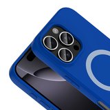 iPhone 16 Pro Kılıf MagSafe Şarj Özellikli Soft Mat Tasarım Aris Silikon Kapak