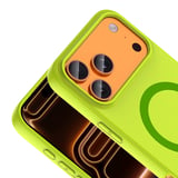 iPhone 17 Pro Max Kılıf M-Safe Şarj Özellikli MKST Aris Silikon Kapak - Koyu Pembe