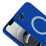 iPhone 17E Kılıf M-Safe Şarj Özellikli MKST Aris Silikon Kapak - Açık Pembe
