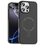 iPhone 16 Pro Kılıf M-Safe Şarj Özellikli Kamera Korumalı MKST Elio Sert PC Kapak - Lila