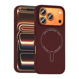 iPhone 17 Pro Max Kılıf Magsafe Şarj Özellikli Kamera Korumalı Premium Elio Sert PC Kapak
