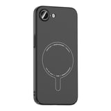 iPhone 17E Kılıf M-Safe Şarj Özellikli Kamera Korumalı MKST Elio Sert PC Kapak - Derin Mor
