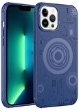 Apple iPhone 13 Pro Max Kılıf Wireless Şarj Özellikli Kenarları Antişok Desenli Hot Kapak