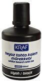 KRAF BEYAZ TAHTA KALEM MÜREKKEBİ 100ml SİYAH 450G 6 Adet