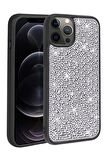 Apple iPhone 14 Pro Kılıf Parlak Taşlı Şık Tasarım Ston Kapak