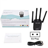 Wifi Antenli Kablosuz Sinyal Güçlendirici Alan genişletici Wi-Fi Repeater/Router/Access Point Beyaz