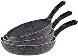 Hascevher Lavilla Prime Granit 3 Pcs Tava Seti (18/22/26) 2.2 mm