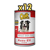 Quik Kuzu Etli Köpek Konservesi 415 Gr X 12 Adet