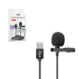 MİKROFON YAKA USB HADRON HD-569