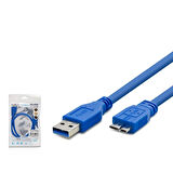 Hadron Hdx7503 Usb3.0 To Note4 Harddisk Kablosu 50Cm Mavi