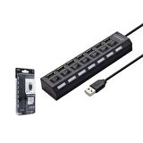 Usb Çoklayıcı 7 li Anahtarlı Hadron HDX-7001