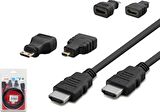 Hadron HDX2010  (4576) HDMI Kablo 3ın1 Mini - Mikro HDMI