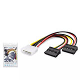 Hadron Hdx5525 Sata Power Kablo Poşetli 2In1 16Cm Siyah