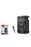NODAR Nd2820 Bluetooth Karaoke Speaker 8" 340*227*176Mm Siyah