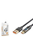 Hadron Hdx1300k Usb To Type-c Hızlı Şarz Kablosu Dijital Göstergeli 35w 1.2m