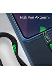 Hadron Hdx1300k Usb To Type-c Hızlı Şarz Kablosu Dijital Göstergeli 35w 1.2m