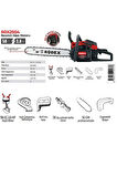 Rodex Rdx2504 Benzinli Hızar Ağaç Kesme Motoru 50 cm 38 Diş