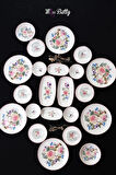 MİSS BETTY 16895 DUFY ROSE DELUX 22 PARÇA KAHVALTI SETİ