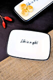 Tabak Evi Motto Gift Kayık Tabak Tekli 17x12x3cm