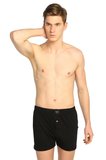 Erkek Gri 12'li Paket Penye Düğmeli Boxer ELF568T0117CCM12