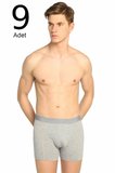 Erkek Siyah 9'lu Paket Likralı Boxer ELF568T0114CCM9