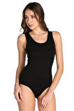 Kadın Beyaz Likralı Kancalı Çıtçıtlı Body ELF568T0149CCM