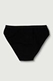 Kadın Siyah 3'lü Paket  Bikini Külot ELF568T0635CCM3