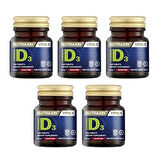 Nutraxin Vitamin D3 1000 IU 120 Tablet 5'li Paket