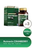 Nutraxin Cranberry 500 mg 60 Tablet-3 Adet