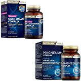 Nutraxin Multivitamin Mineral Complex Kadın 60 Tablet + Nutraxin Magnesium Complex 60 Tablet
