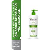 Bioxcin Acnium Karma ve Yağlı Cilt için Dengeleyici Bitkisel Parabensiz Yüz Temizleme Jeli 500 ml 