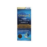 Omega3 Kids Cod Liver Oil A,D,E Vitaminleri İçeren Tutti Frutti Aromalı Takviye Edici Gıda 150ml