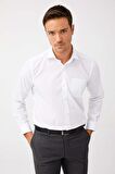 ERKEK BEYAZ REGULARFIT / RAHAT KALIP EASY IRON ( KOLAY ÜTÜ ) BASIC GÖMLEK