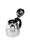 Luca Süzgeçli Cam Demlik - Çay Makinesi Uyumlu Cam Demlik - 1500 ML
