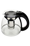 Luca Süzgeçli Cam Demlik - Çay Makinesi Uyumlu Cam Demlik - 1500 ML