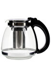 Luca Süzgeçli Cam Demlik - Çay Makinesi Uyumlu Cam Demlik - 1500 ML
