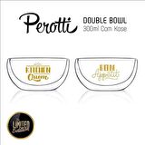 Perotti Tekli Çift Cidarlı Cam Kase Double Bowl 300ml 13796