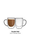 Perotti Double Wall Çift Cidarlı 2 Li Cam Bardak 350 Ml 15181