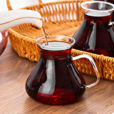 Porsima 16043 Ehl-i Keyf 6'lı Borosilikat Cam Çay Bardağı Seti 200 ml