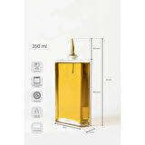 Perotti Molivet 3'lü Gold Kapak Cam Yağdanlık Sosluk Sirkelik 350-500-750 ml