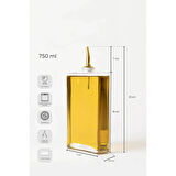 Perotti Molivet 3'lü Gold Kapak Cam Yağdanlık Sosluk Sirkelik 350-500-750 ml