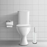 Foreca Beyaz Wc Fırçalık 