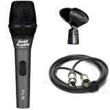 PRO-56 Profesyonel Vocal Dinamik Kablolu El Mikrofon 5 Metre Roxtone Kablo