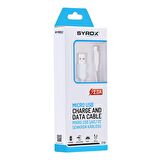 Syrox 2.0A Samsung S6/S7 Micro Şarj & Data Kablo 1.05M C70